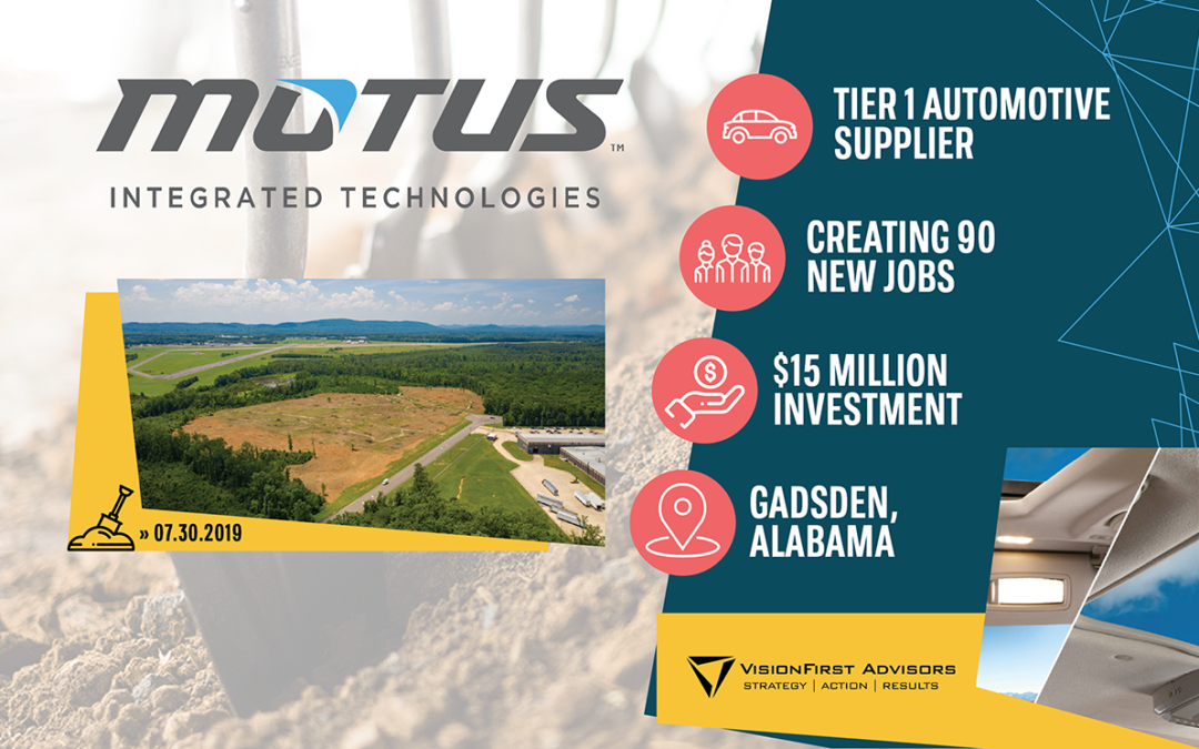 VisionFirst Partners with Motus on 15-Month Search that Selects Alabama